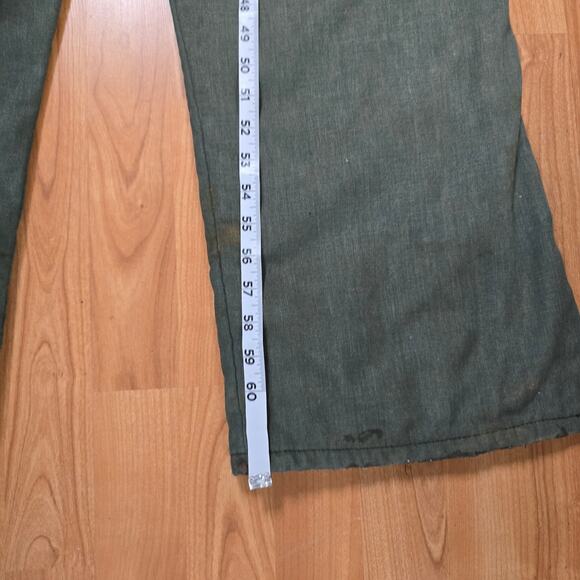 Vintage Zero Zone Insulated Coveralls Green Mens XL Workwear Bibs 90s - Picture 14 of 14